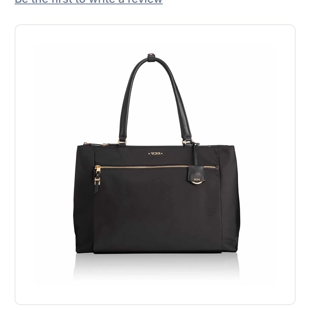 Sheryl Business Tote with Leather Trim